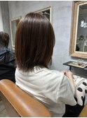 弱酸性ストレートパーマ×外ハネスタイル