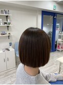 内巻きボブ[デザインカラー/レイヤーカッ/ウェットヘア]