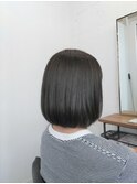 斜めバング/グレージュカラー/デザインカラー[町田駅]
