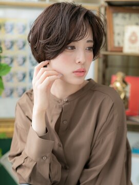 カバーヘア ブリス 大宮西口(COVER HAIR bliss) アースカラー抜け感ショートマッシュパーマc5大宮20代30代40代