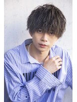【小久保style】ベリーショートニュアンスパーマグレーベージュ