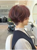 ◇大人可愛い30代40代50代白髪ぼかしショートボブくびれショート