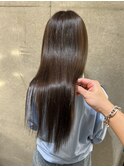 透明感たっぷり艶感グレージュ♪髪質改善♪