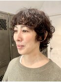 ショートウルフ/外国人風パーマ/ウェーブパーマ