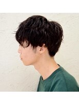 アーティスオム(Artice HOMME)&nbsp;ナチュラルマッシュパーマ/刈り上げショート/ニュアンスデザイン