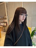 艶々ブラウンヘア
