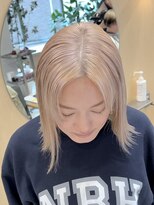 スタン 渋谷(Stam)&nbsp;ハイトーンベージュブロンドベージュダブルカラーブリーチカラー