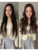 大人フェミニンなロングウェーブ