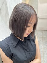 ロンド レア 天神大名店(Lond Le’a)&nbsp;イヤリングカラー/外ハネボブ /縮毛矯正/レイヤーボブ/艶髪