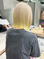 モリオフロムロンドン 大宮店(morio from London)&nbsp;【坪井】ホワイト＆イエロー×アンブレラカラー