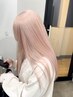 カット＋ケアブリーチ２回＋カラー＋スプリナージュトリートメント￥24900