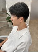 MEN’S HAIR/ブルーブラック/フェザーパーマ/津田沼
