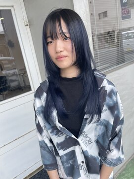 ナイーヴヘア(NAiVE HAIR) 【NAiVE HAIR】レイヤーカット＋ブルーブラック