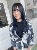 【NAiVE HAIR】レイヤーカット+ブルーブラック