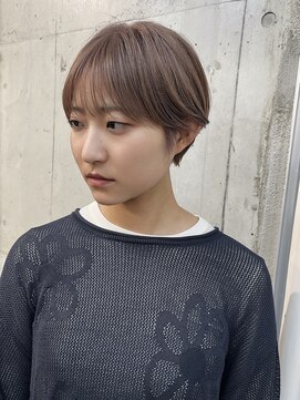 ラニヘアサロン(lani hair salon) ハイトーンショート/ミルクティーベージュ