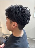 ツーブロック/アップバング/メンズショート/ビジネス千葉駅保立