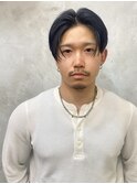 men's hair/ナチュラルセンターパート/シースルーウルフ/恵比寿