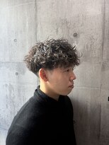 メンズアンダーバーホワイト 南海難波店(Men's _WHITE)&nbsp;スパイラルパーマ