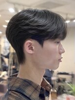 ノラキチジョウジ(NORA KICHIJOJI)&nbsp;韓国マッシュツーブロックワックスなし毛流れニュアンスパーマ