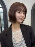 MINX宇都　レイヤーボブ ダークブラウン さりげないレイヤー