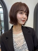 ミンクス 銀座店(MINX)&nbsp;MINX宇都　レイヤーボブ ダークブラウン さりげないレイヤー