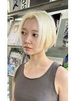 ダブ ギンザ(DaB ginza) ホワイトブロンド/ハンサムショート/ケアブリーチ/銀座