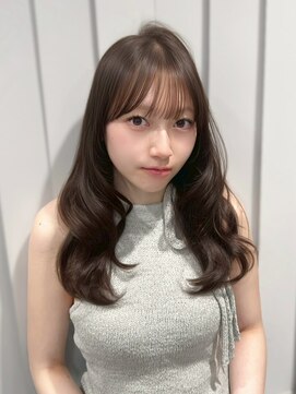 エヌアイ オモテサンドウ(ni omotesando) 上品可愛い＊ふんわり内巻きセミロング＆透明感オリーブベージュ