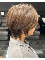 ハピネス クローバー 八木店(Happiness CLOVER)&nbsp;ウルフレイヤー白髪ぼかしハイライト脱白髪染め