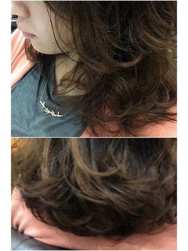 ヘアメイク エイト キリシマ(hair make No.8 kirishima) 〔No.8 中村〕デジタルパーマ ふんわりミディ サロンワーク