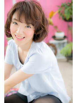 ヘアアンドビューティー ミック(Hair & Beauty miq) 《重軽感》がカワイイ♪無造作ミディアムa(miq阿佐ヶ谷)