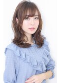 大人かわいいゆるカールセミディー