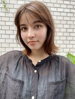 シナモン。(CINNAMON) 大人可愛いクビれボブ/20代30代40代/シースルーバング《中目黒》