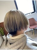 ハンサムショート×グレー