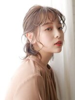 アース 三軒茶屋店(HAIR&MAKE EARTH)&nbsp;三軒茶屋_レディース_コテ巻き_ヘアセット_ミディアム_ブラウン