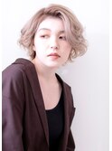 大人可愛いモテ髪＊束感ショート×ピュアカラー