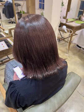 サンバイセライロ 千葉(SAN. by celilo) ラベージュ＊艶ボブ