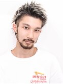束感ショートマッシュパーマウルフ波巻きハイライト271