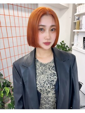 ペレ 渋谷(PELE) ウルフ/マチルダボブ/ピンクベージュ/インナーグレージュ/渋谷