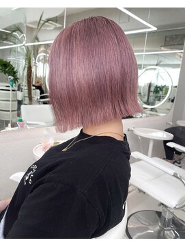 ガガ 心斎橋(GAGA) ミルクティーベージュダブルカラーインナーカラーケアブリーチ