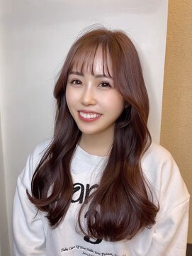 マティス 表参道(matiz) レッドブラウン似合わせカットハッシュカット美髪ピンクブラウン