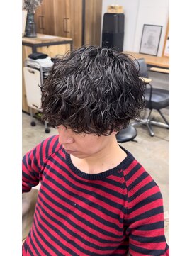 エルオム(EL.HOMME) 波巻きクリームパーマ/ダウンパーマ