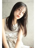 ファム(Fam) ストレート　ウルフ　レイヤーロング　縮毛矯正　代官山