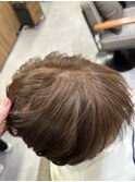 〆ファッションカラーで染める白髪ぼかし