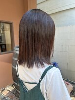 ココカラヘアー プラス(cococara‐hair plus)&nbsp;オレンジブラウン/暖色系/艶感/ミディアムボブ