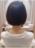 大人かわいい☆首周りもスッキリ!ミニボブ♪髪質改善ストレート