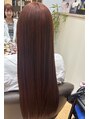 イツミヘアーループ(itsumi) ブリーチなしのオレンジカラー