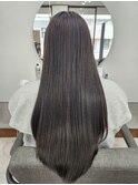 ロング×ネイビーアッシュ