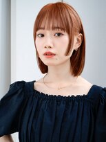 エインアンリー 表参道(AIN.ANLY.) 2ミニボブ鎖骨ミディアムボブかきあげボブウルフボブパーマ小顔