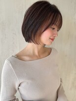 アフロート ルヴア(AFLOAT RUVUA)&nbsp;みねスタイル♪ 前下がり ひし形 ショートボブ 30代 40代 50代