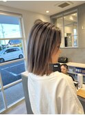 細めハイライト/白髪ぼかし/髪質改善/外ハネボブ/一宮/妙興寺